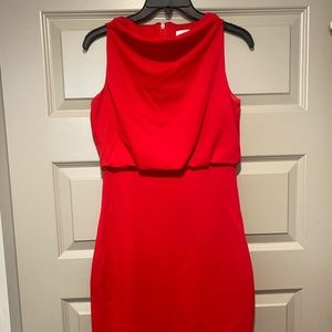 Belle Badgley Mischka red dress